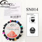 FATUBE Mixed Color Aluminum & Glossy Black Round Ball Spacer Loose Beads for DIY Bracelet Handmade Jewelry Making Parts