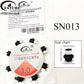 FATUBE Mixed Color Aluminum & Glossy Black Round Ball Spacer Loose Beads for DIY Bracelet Handmade Jewelry Making Parts