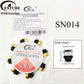 FATUBE Mixed Color Aluminum & Glossy Black Round Ball Spacer Loose Beads for DIY Bracelet Handmade Jewelry Making Parts