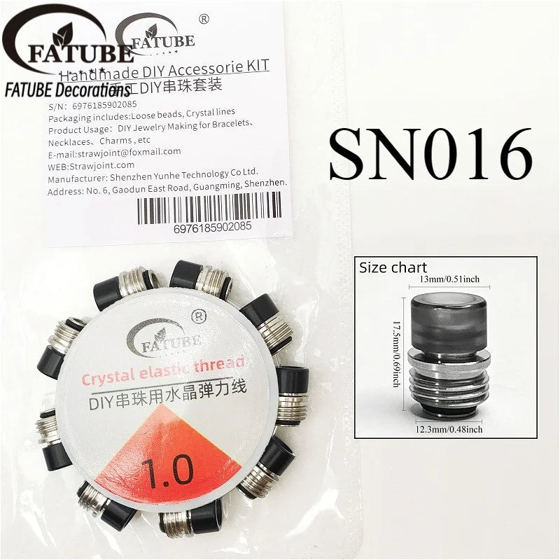 FATUBE DIY Bracelet Making Beads Mixed Metal Acrylic Spacer Beads for Personalized Jewelry Handmade Gifts Necklaces DIY Projects