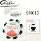 FATUBE Mixed Color Aluminum & Glossy Black Round Ball Spacer Loose Beads for DIY Bracelet Handmade Jewelry Making Parts