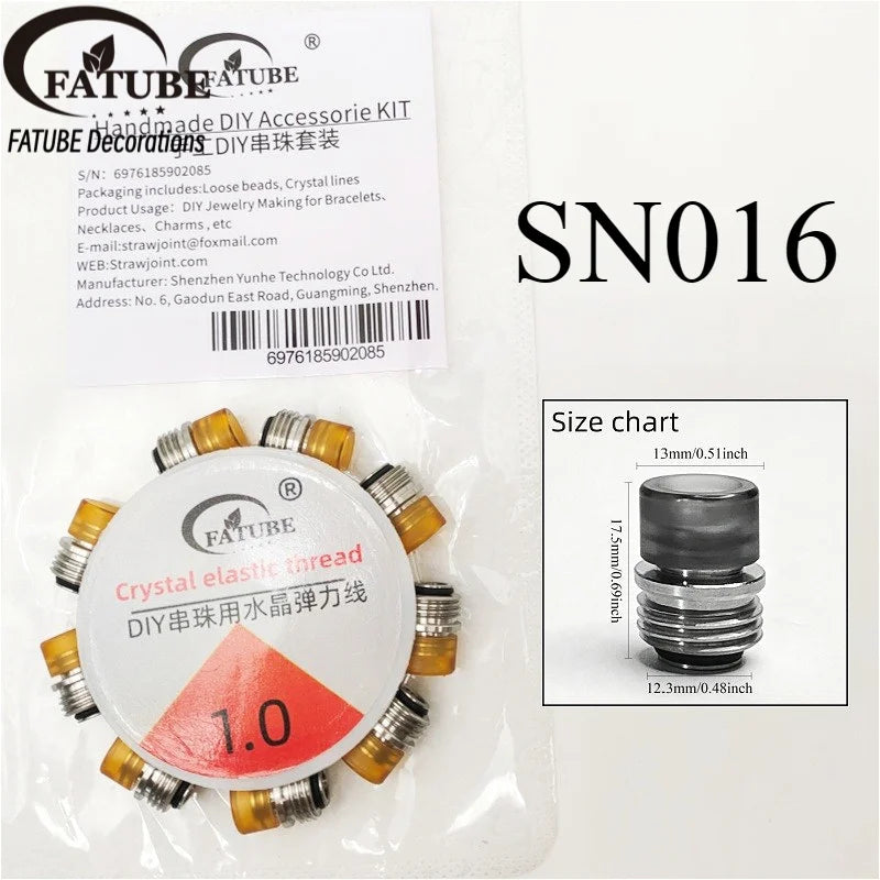 FATUBE DIY Bracelet Making Beads Mixed Metal Acrylic Spacer Beads for Personalized Jewelry Handmade Gifts Necklaces DIY Projects
