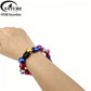 FATUBE Multicolor Irregular Aluminum Spacer Beads Metal Loose Beads DIY Bracelet Making Parts Handmade Steampunk Jewelry Part