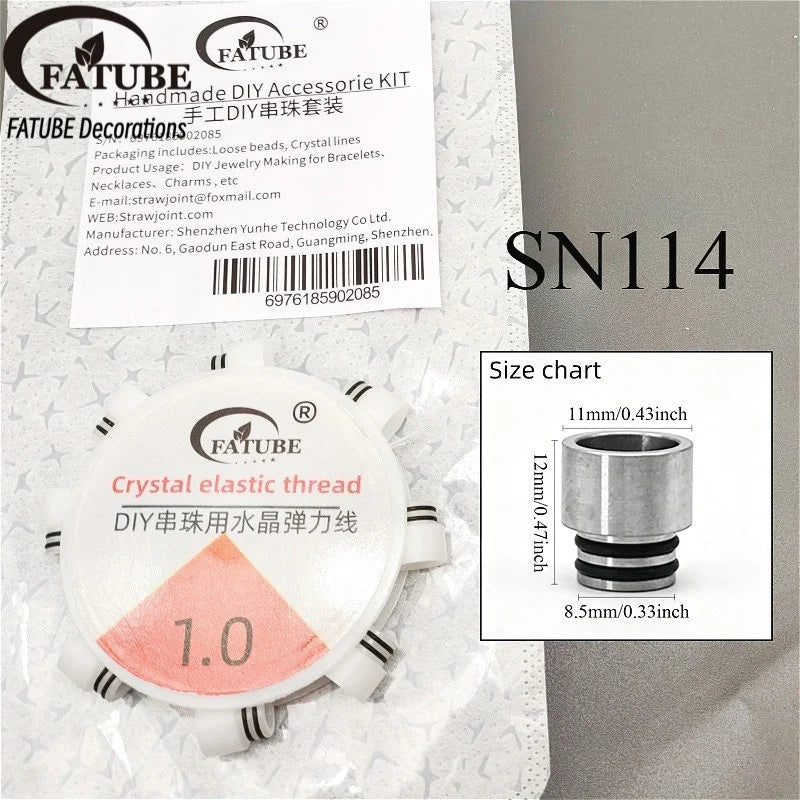 FATUBE Mixed Style Metal Plastic Beads DIY Jewelry Accessories for Bracelets, Necklaces, Personalized Gifts & DIY Projects