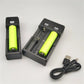 18650 Battery Charger USB Single/Dual/Four-Slot 3.7V Li-ion Universal Charger for Flashlights & Headlamps