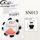 FATUBE Mixed Color Aluminum & Glossy Black Round Ball Spacer Loose Beads for DIY Bracelet Handmade Jewelry Making Parts