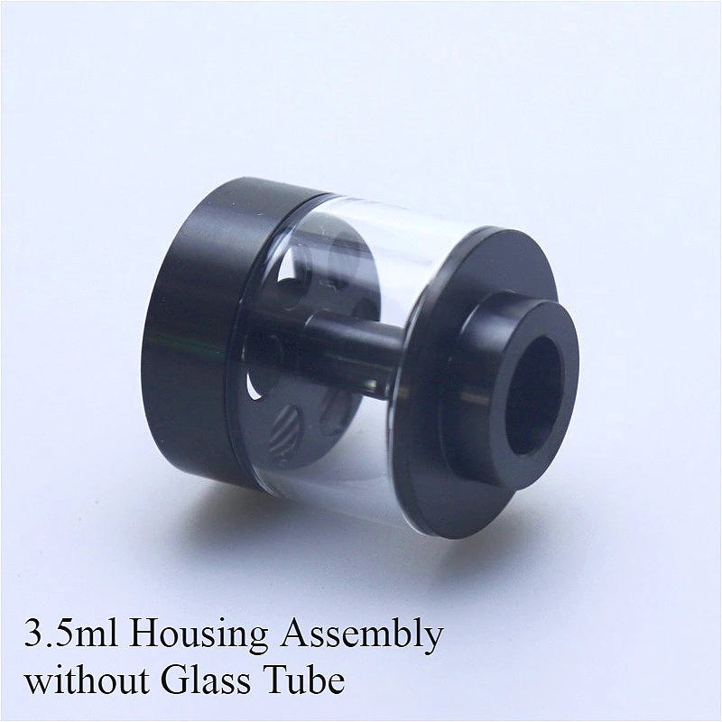 Flash-e-Vapor Shiny Stainless Steel Cover/ Straight Glass Tube 2ml 3.5ml Replacement Accessory