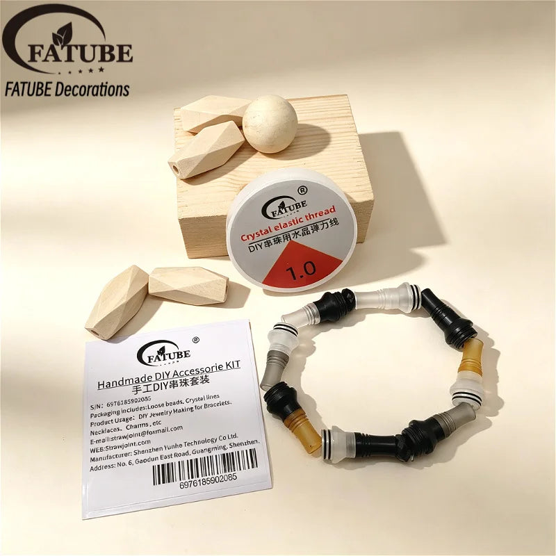 FATUBE Metal Plastic Spacer Beads Kit Loose Spacer Beads Supplies For DIY Handmade Bracelet Necklace Jewelry Making