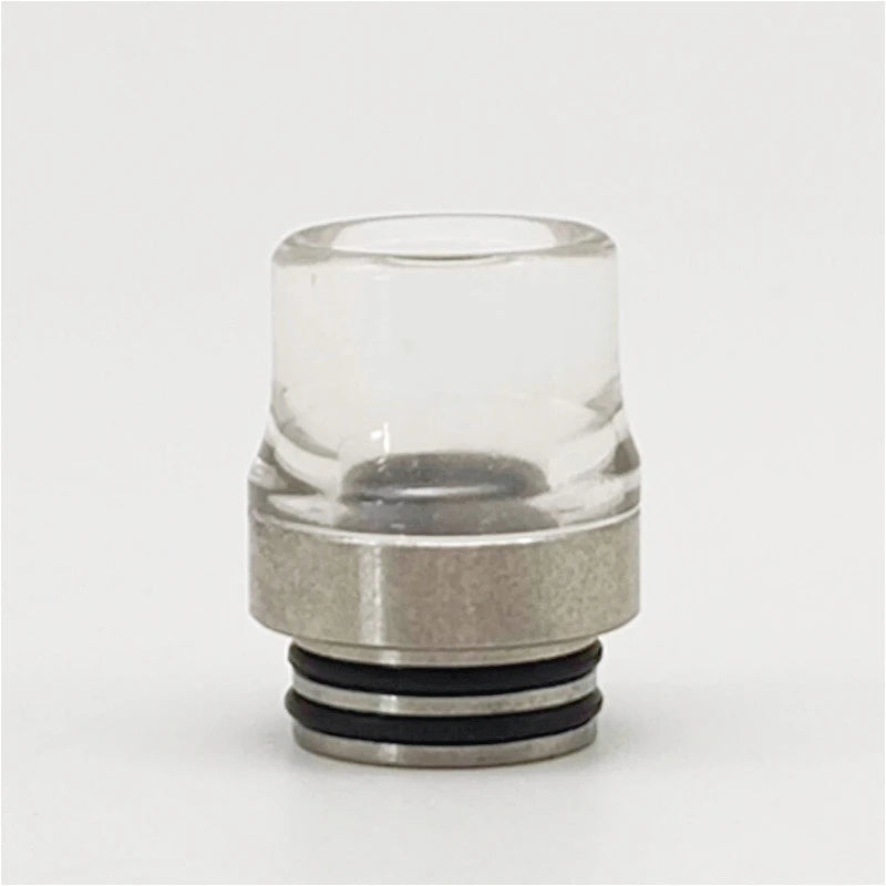 1PC 810 Acrylic Stainless Steel Drip Tip with Holes, Anti-Spitback Straw Joint