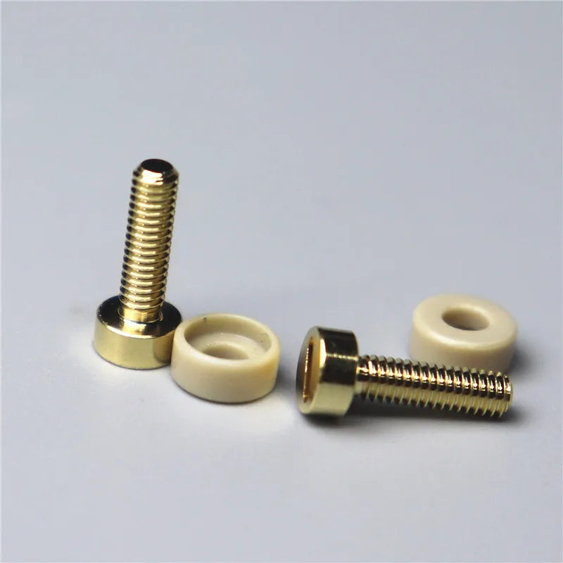 1Kit Fasteners Bolts 510 Pin Copper Center Screw with PEEK Insulating Cap for ZX MESH BISHOP BI2HOP Kuma Dead Rabbit 4 Ripley