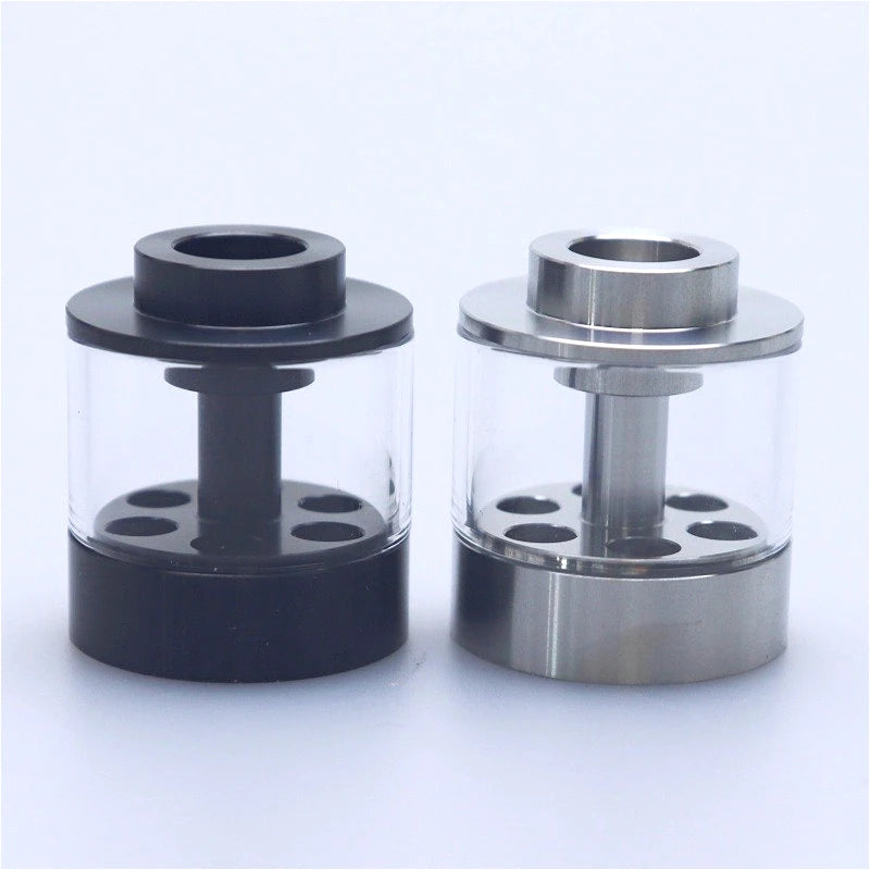 Flash-e-Vapor Shiny Stainless Steel Cover/ Straight Glass Tube 2ml 3.5ml Replacement Accessory