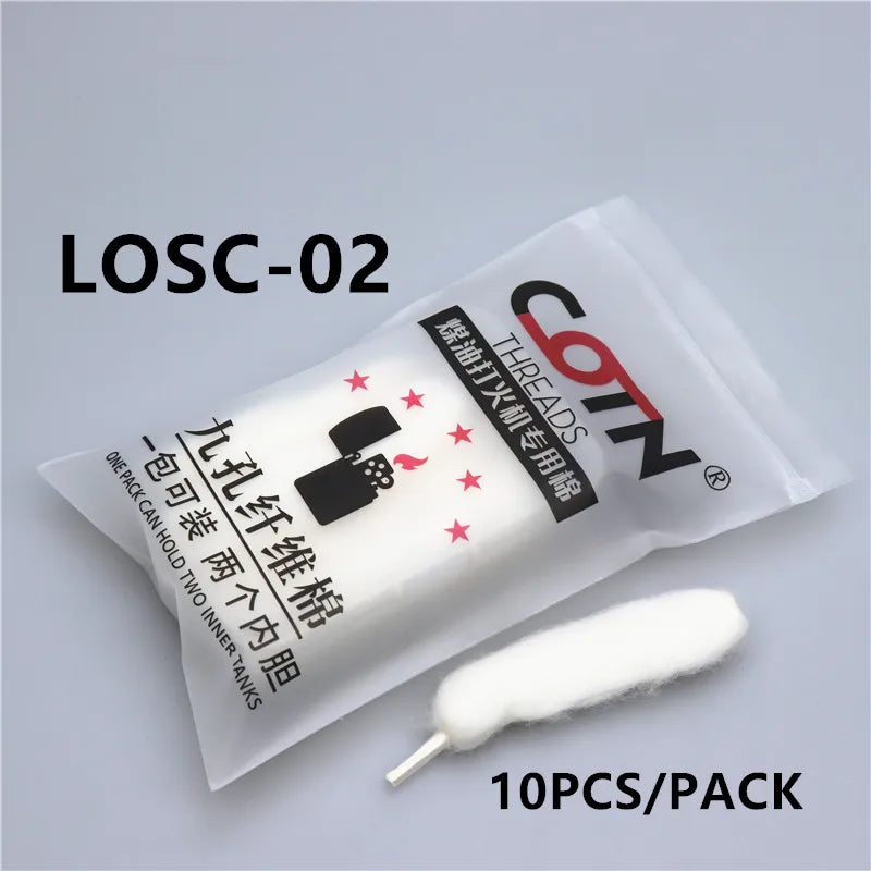 COTN THREADS Lighter Cotton Replacement Accessories Organic Oil‑Wicking Laces Sheet‑Shaped Cotton Balls Flint Stones