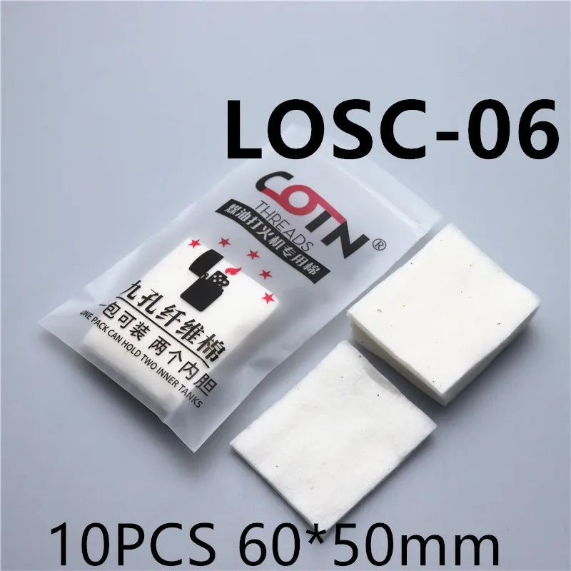 COTN THREADS Lighter Cotton Replacement Accessories Organic Oil‑Wicking Laces Sheet‑Shaped Cotton Balls Flint Stones