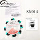 FATUBE Mixed Color Aluminum & Glossy Black Round Ball Spacer Loose Beads for DIY Bracelet Handmade Jewelry Making Parts