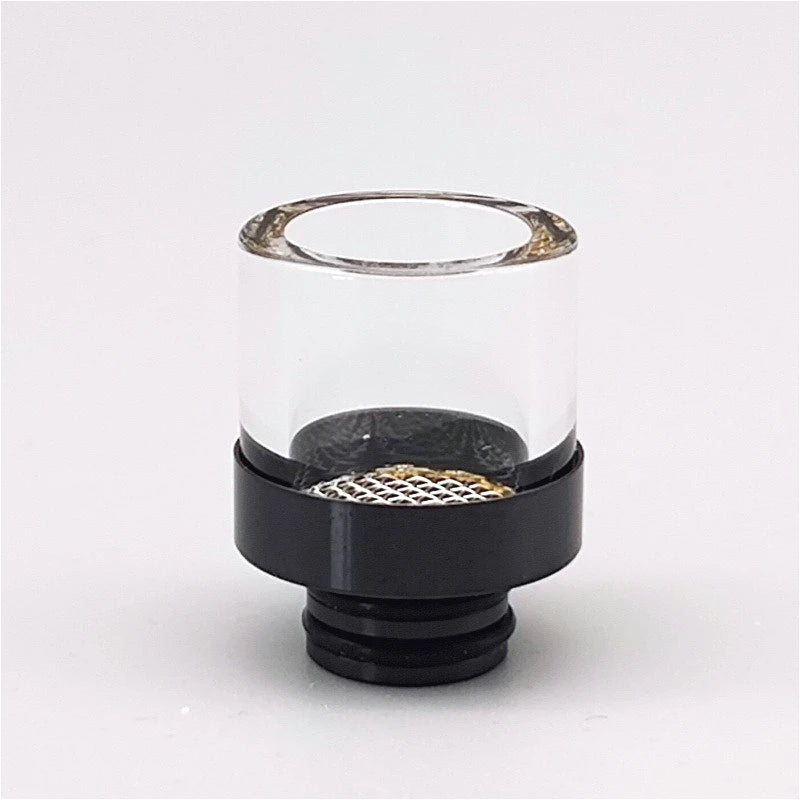 1PC 510 810 Mouthpiece with Filter Screen Stainless Steel Glass Wide-bore Straw Joint