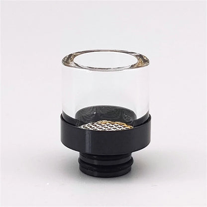 1PC 510 810 Mouthpiece with Filter Screen Stainless Steel Glass Wide-bore Straw Joint