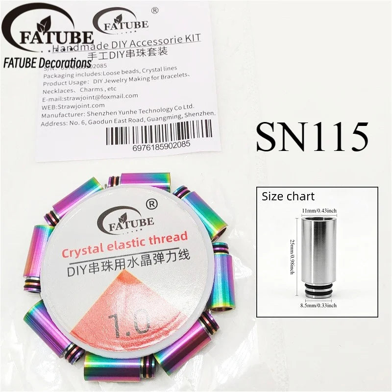 FATUBE Mixed Style Metal Plastic Beads DIY Jewelry Accessories for Bracelets, Necklaces, Personalized Gifts & DIY Projects