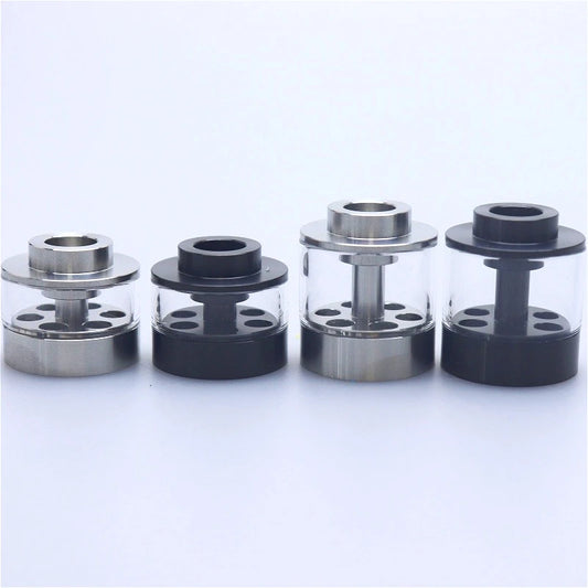 Flash-e-Vapor Shiny Stainless Steel Cover/ Straight Glass Tube 2ml 3.5ml Replacement Accessory