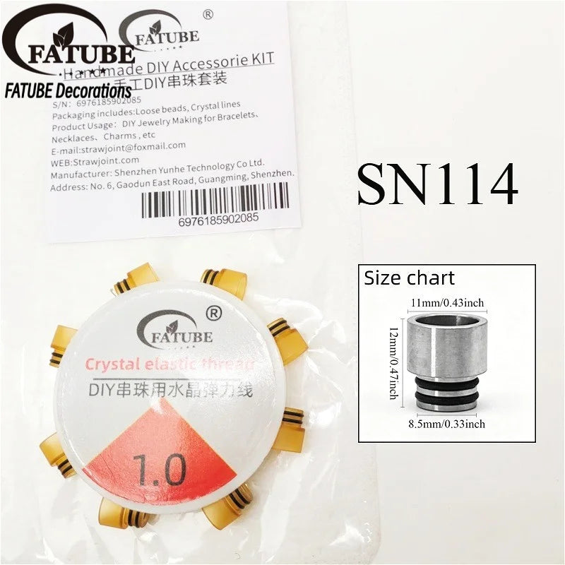 FATUBE Mixed Style Metal Plastic Beads DIY Jewelry Accessories for Bracelets, Necklaces, Personalized Gifts & DIY Projects