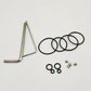Taifun GX MTL Spare Parts Kit - Glass Tube Oil Guide Rope Seal Ring Set Replacement Accessories
