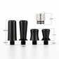 1Set 510 Drip Tip Kit Stainless Steel Plastic PEI POM Mouthpiece Connector