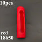 10PCS 18650 Lithium Battery Silicone Sleeve Non-Slip Shockproof Protective Cover