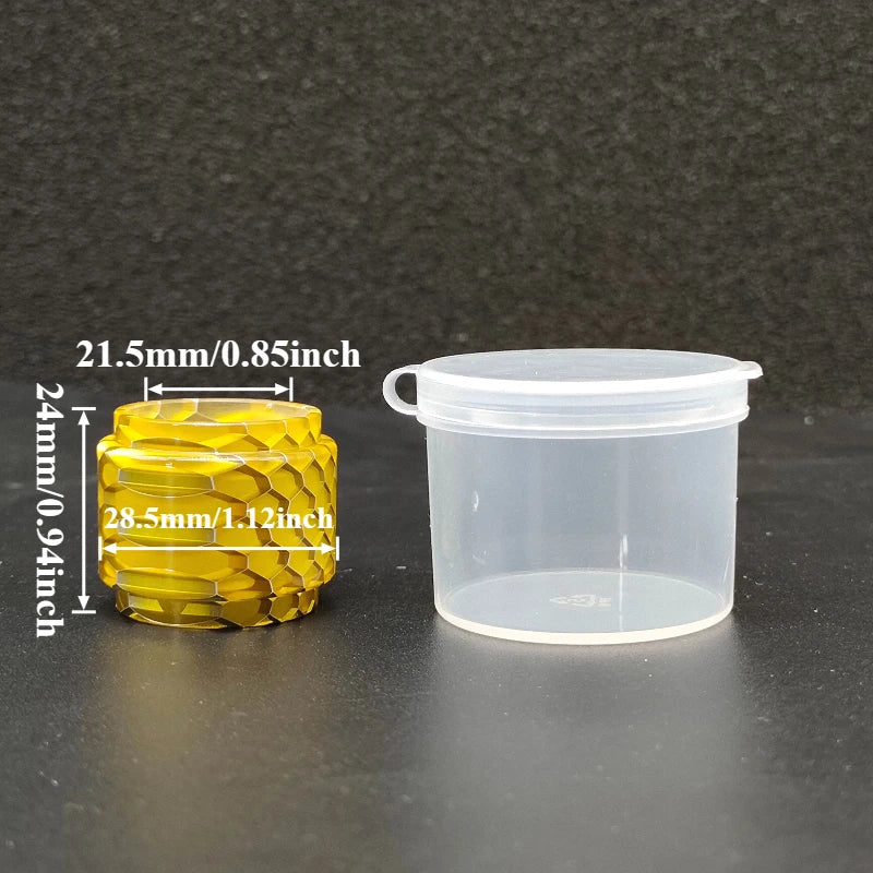 Honeycomb Marbled Resin Cylinder Sleeve Round Tabletop Display Stand DIY Craft Ornament Accessories for TFV12 Prince 8ml
