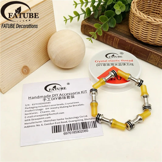 FATUBE Metal Plastic Spacer Beads DIY Bracelet Necklace Making Jewelry Accessories Handmade Craft Beads