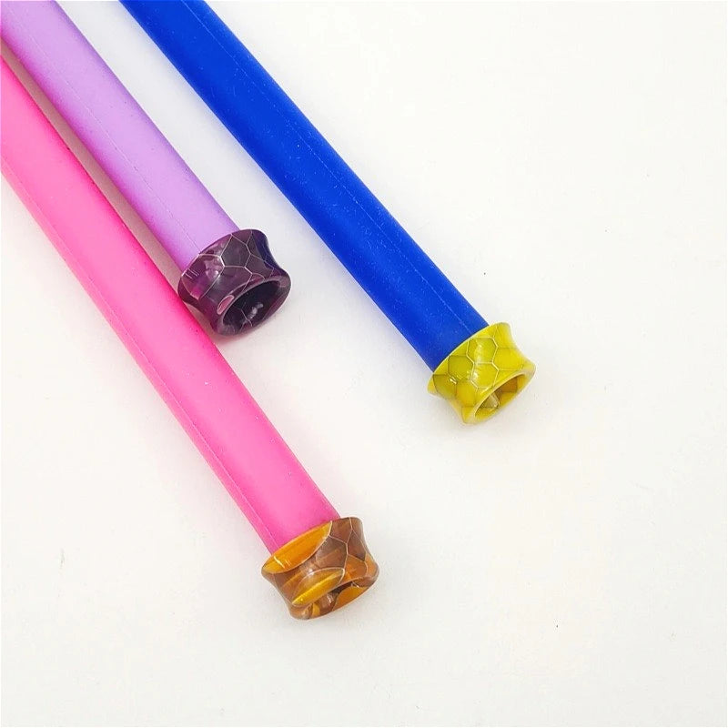 1PC 510 Drip Nozzle Resin Snake Pattern Straw Joint