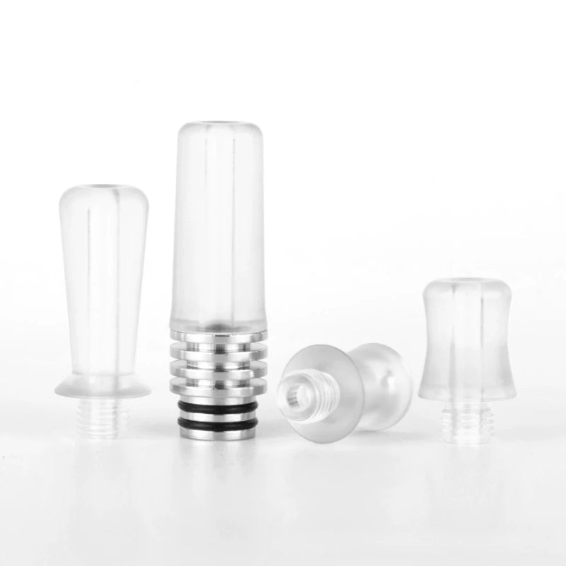 1Set 510 Drip Tip Kit Stainless Steel Plastic PEI POM Mouthpiece Connector