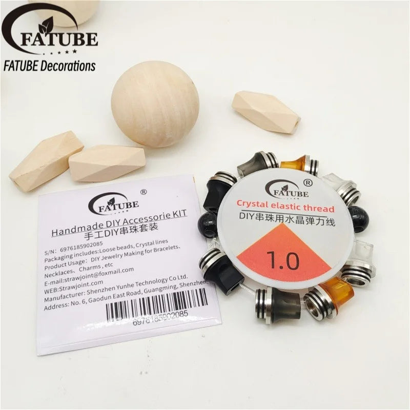 FATUBE Plastic Metal Spacer Beads Handmade DIY Bracelet Jewelry Making Loose Beads Supplies Kit for Bracelet Necklace Making