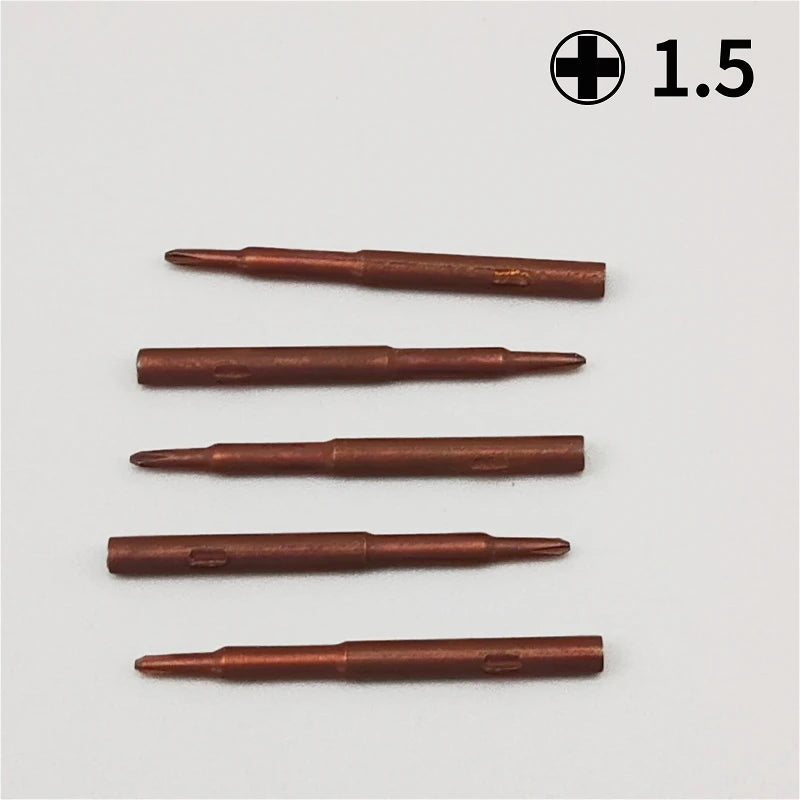 Multi-Size Screwdriver Bits Set Phillips Torx Hexagon Steel Replacement for DIY Tools 5PCS