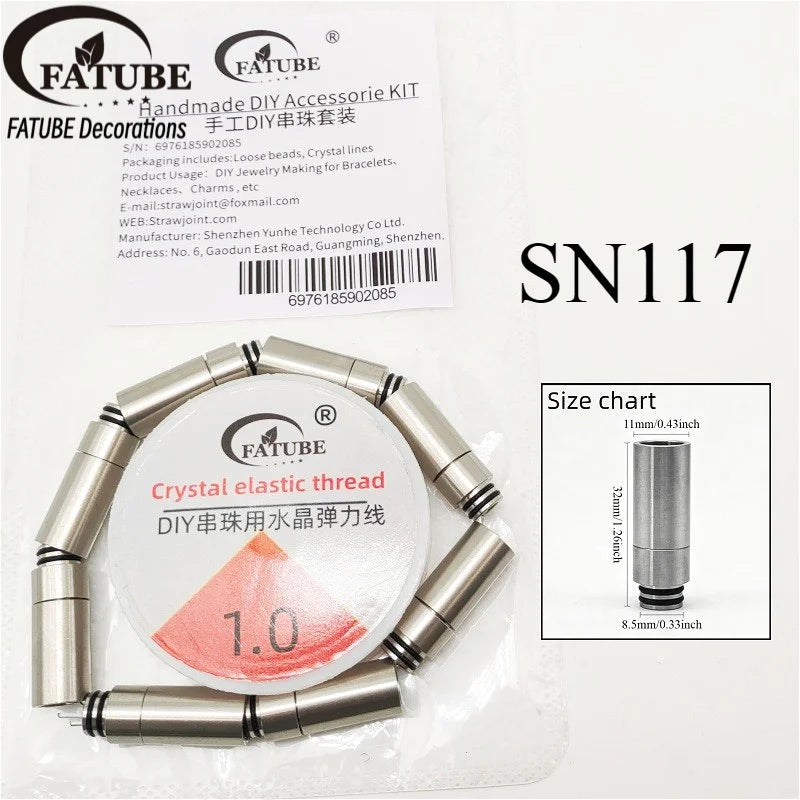 FATUBE Mixed Style Metal Plastic Beads DIY Jewelry Accessories for Bracelets, Necklaces, Personalized Gifts & DIY Projects