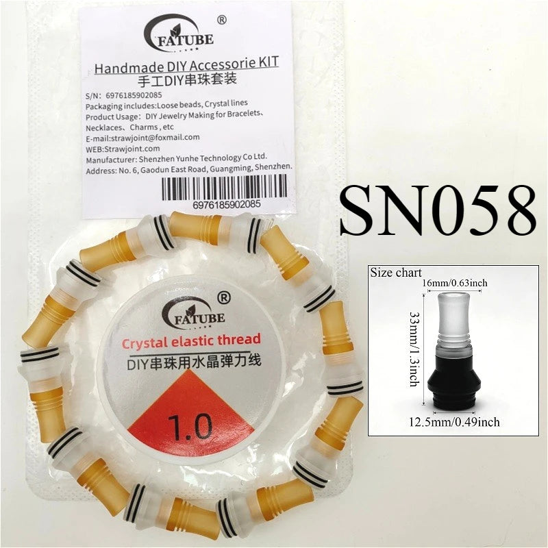 FATUBE Metal Plastic Spacer Beads Kit Loose Spacer Beads Supplies For DIY Handmade Bracelet Necklace Jewelry Making