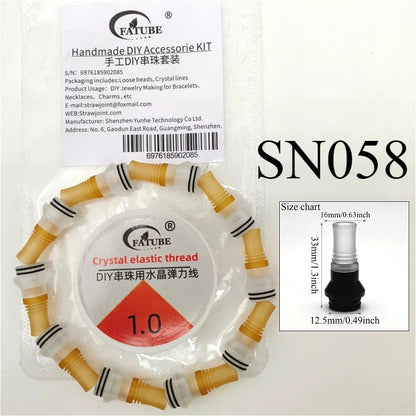 FATUBE Metal Plastic Spacer Beads Kit Loose Spacer Beads Supplies For DIY Handmade Bracelet Necklace Jewelry Making