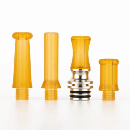 1Set 510 Drip Tip Kit Stainless Steel Plastic PEI POM Mouthpiece Connector