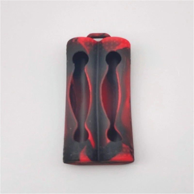 1PC 18650 Dual-Battery Silicone Sleeve, Storage & Decoration Anti-Slip Shockproof Protective Cover