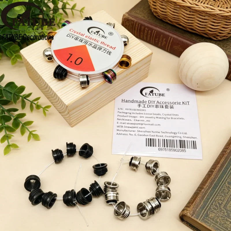 Multi Color Stainless Steel Spacer Beads Large Hole Loose Metal Bead DIY Handmade Jewelry Making Supplies For Bracelet Necklace