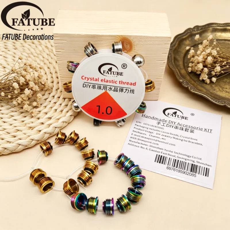 Multi Color Stainless Steel Spacer Beads Large Hole Loose Metal Bead DIY Handmade Jewelry Making Supplies For Bracelet Necklace