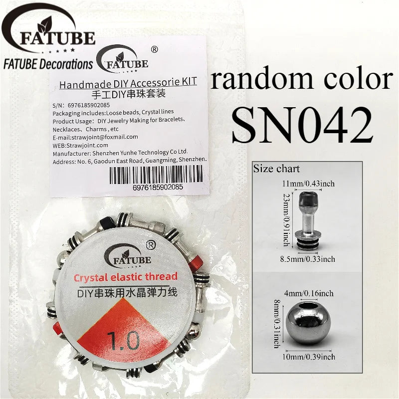 FATUBE DIY Bracelet Making Kit Metal Plastic Spacer Beads Handmade Jewelry Making Supplies for Bracelet Necklace Charms