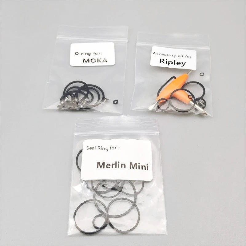 1bag Silicone O-Ring for Merlin Mini Ripley Moka KUMA Diplomat MTL RDL Berserker mini V3 RTA  Seal Ring Accessories