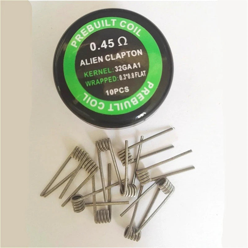 Finished Fancy Heating Wires Alien, Clapton, Twisted, Hive, Tiger, Quad Type - DIY Repair Accessory for RDA/RTA  Atomizers