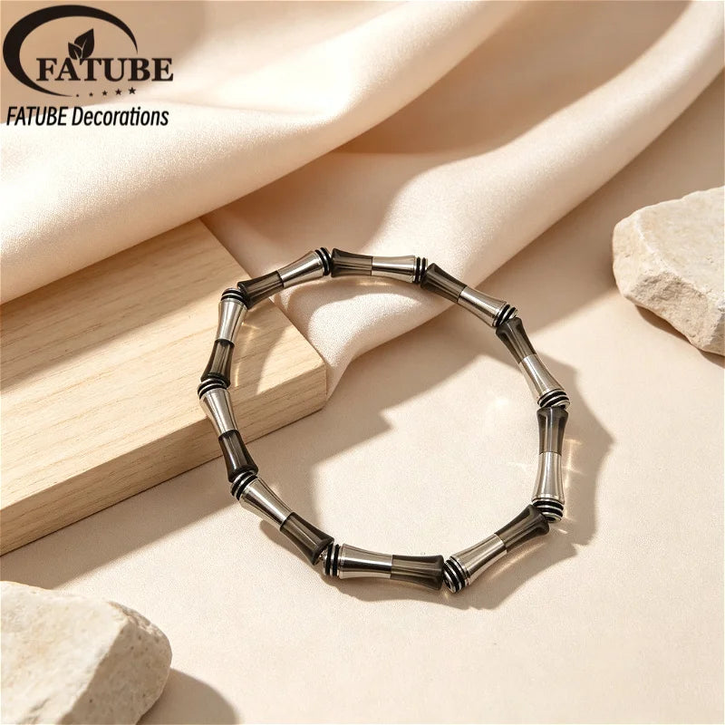 FATUBE Metal Plastic Tube Beads DIY Bracelet Making Kit with 1.0mm Crystal Elastic Thread Handmade Jewelry Spacer Beads Suppiles