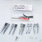 Ceramic Tweezers Tips Kit Stainless Steel Handle Anti-Static High Precision Replacement Tweezers Parts Set Tweezers Repair Tools