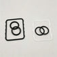 Seal Ring Set Square Silicone Gasket Glass Sheet Accessories for Boro CP2/CP3/CP5