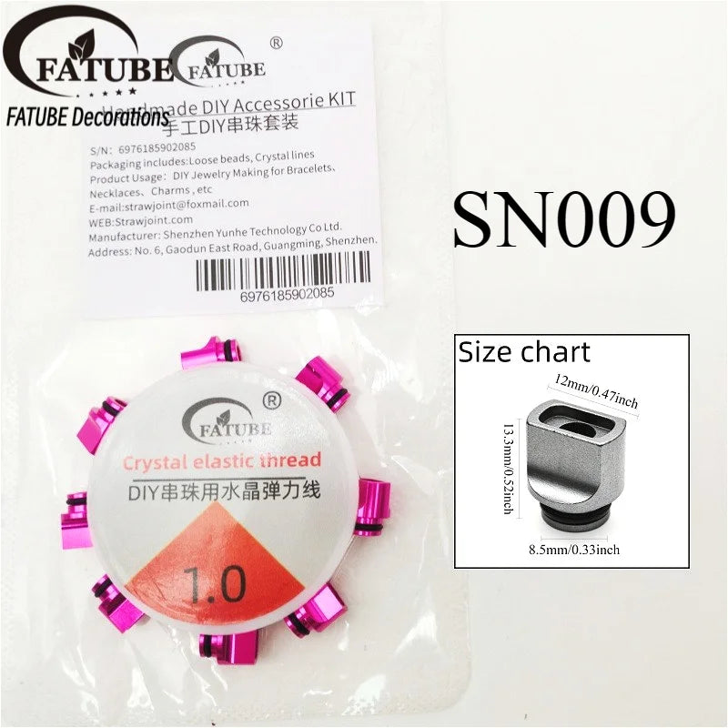 FATUBE Multicolor Irregular Aluminum Spacer Beads Metal Loose Beads DIY Bracelet Making Parts Handmade Steampunk Jewelry Part