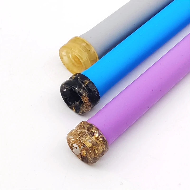 1PC 810 Interface Mouthpiece Resin Bamboo Shaped Straw Joint