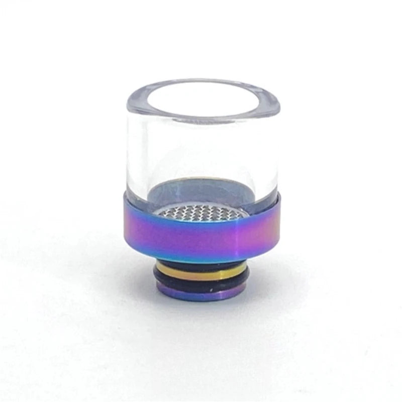 1PC 510 810 Mouthpiece with Filter Screen Stainless Steel Glass Wide-bore Straw Joint