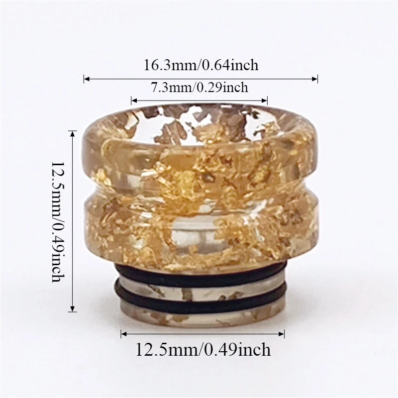 1PC 810 Interface Mouthpiece Resin Bamboo Shaped Straw Joint