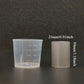 High-Temp Plastic Knurling Glossy Straight Tube Measuring Cups for Precise measurement of small-dose liquids
